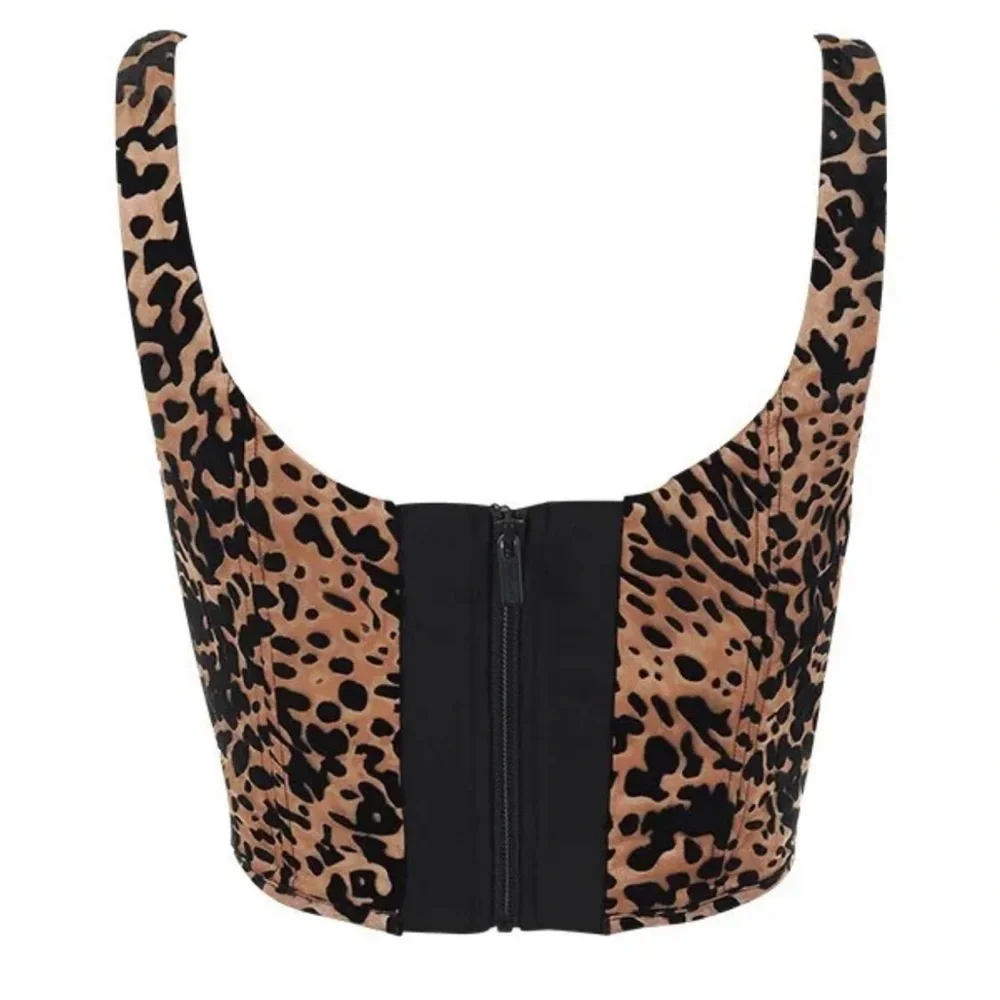 House Of CB ‘Jacqueline’ Leopard Print Devore Corset NWOT - Picture 7 of 16